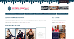 Desktop Screenshot of mistressdirectorylondon.com